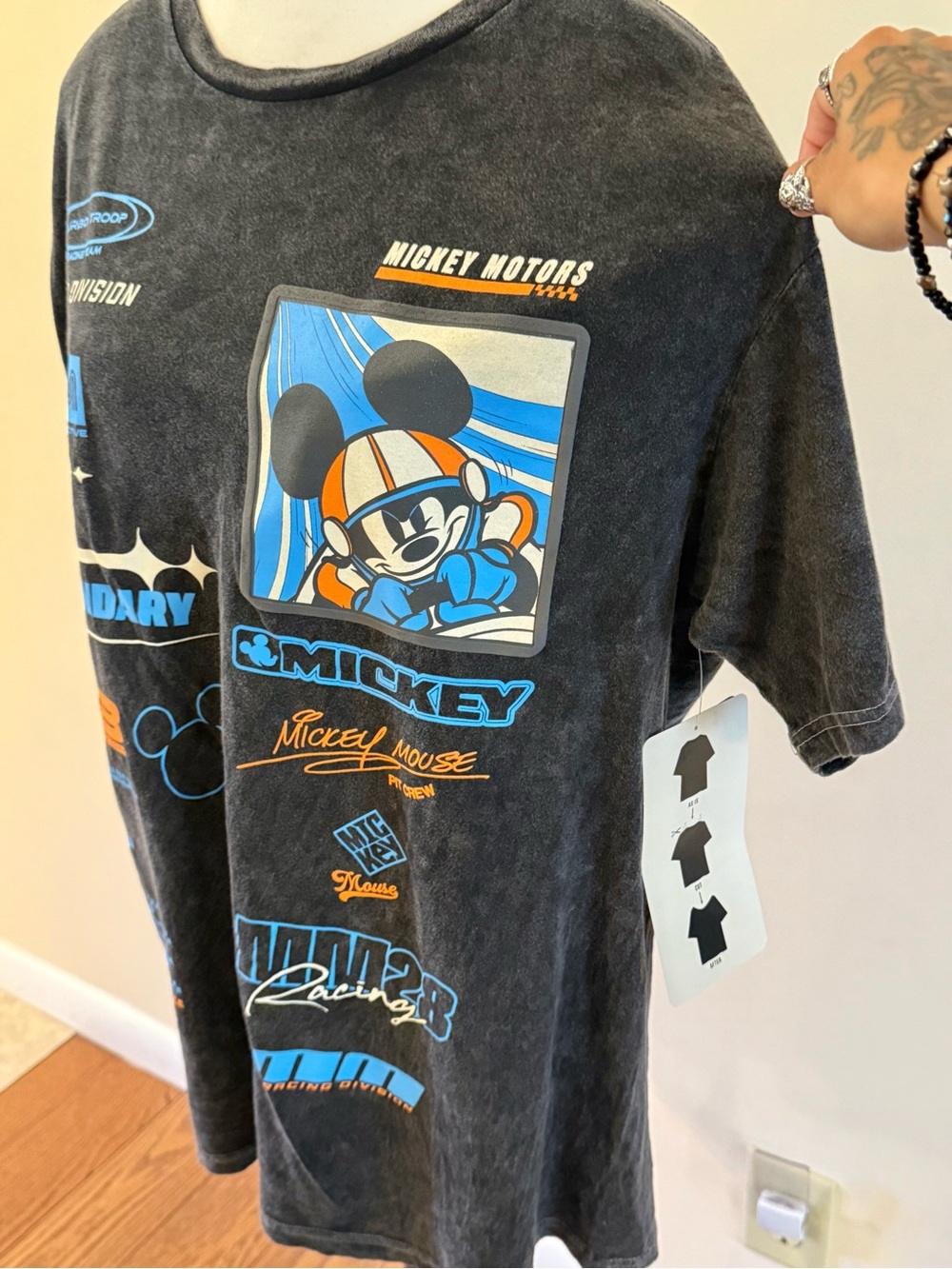 Disney Mickey Mouse Graphic Tee — Black - Size Large - Picture 3 of 6